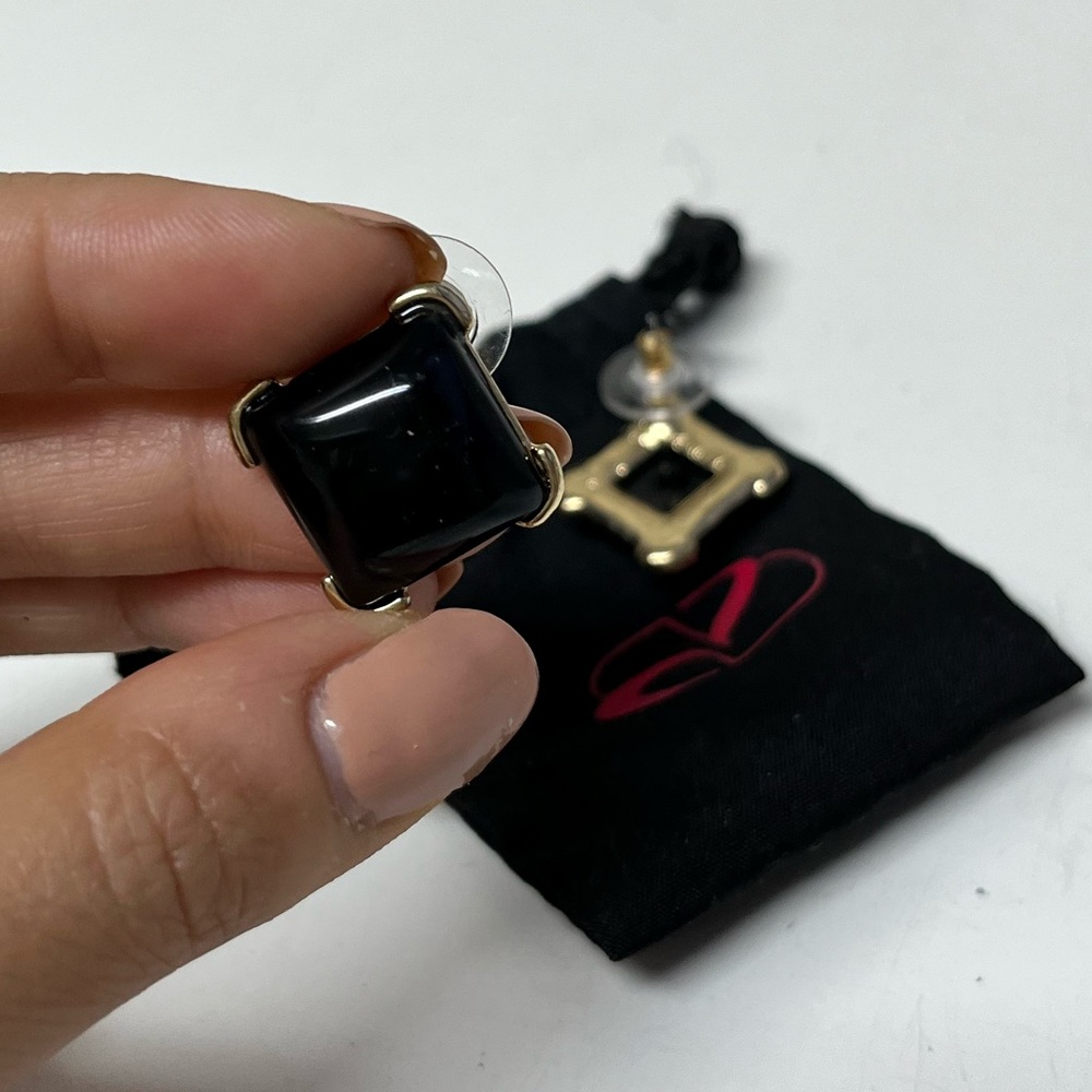 Brand New Black & Gold BaubleBar Earrings
